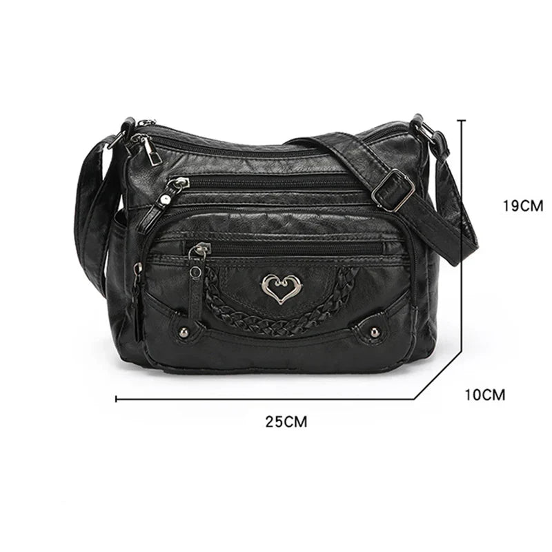 đ˘đ˘50% OFF !! â°Women's Soft PU Leather Multi-Pocket Crossbody Bag