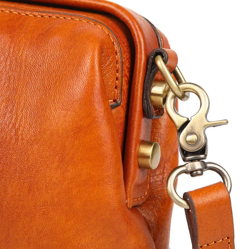 Vintage Mini Doctor Bag - Genuine Leather