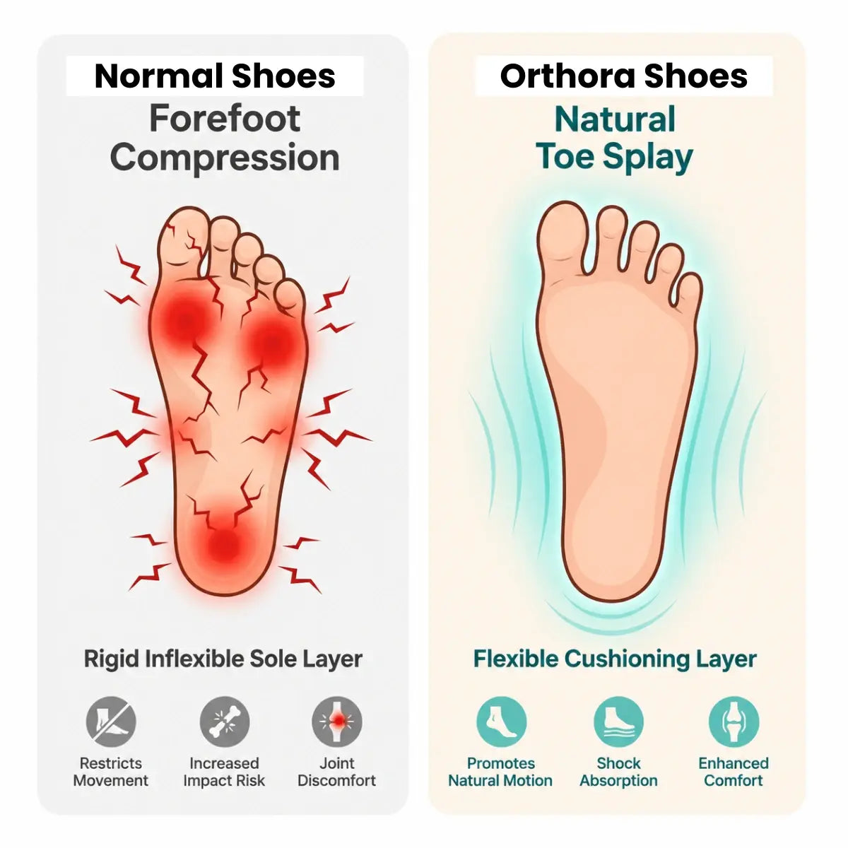 Comfy Arch Support Orthopedic Sneakers for Seniors