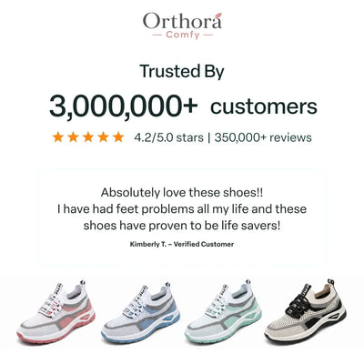 Comfy Arch Support Orthopedic Sneakers for Seniors