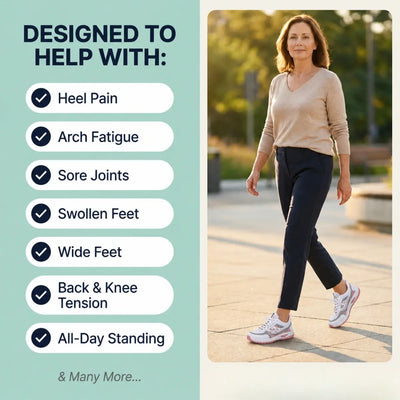 Comfy Arch Support Orthopedic Sneakers for Seniors