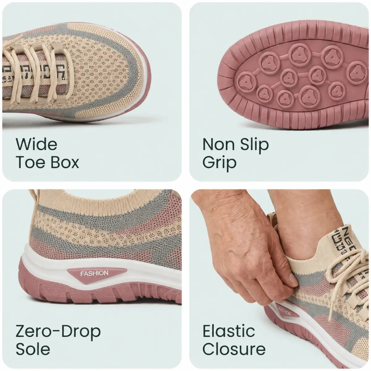 Comfy Arch Support Orthopedic Sneakers for Seniors