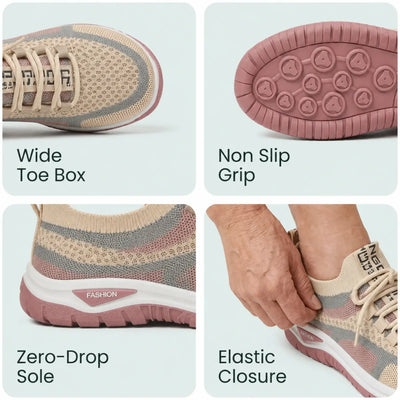 Comfy Arch Support Orthopedic Sneakers for Seniors